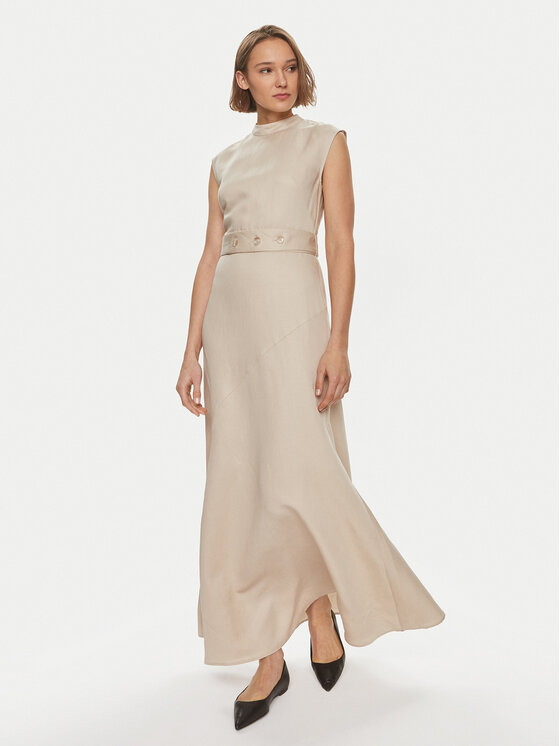 IVY OAK IVY OAK Rochie de vară Manila IO117612 Bej Regular Fit
