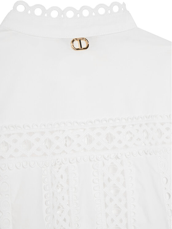 TWINSET TWINSET Лятна рокля 251GJ2410 Бял Regular Fit