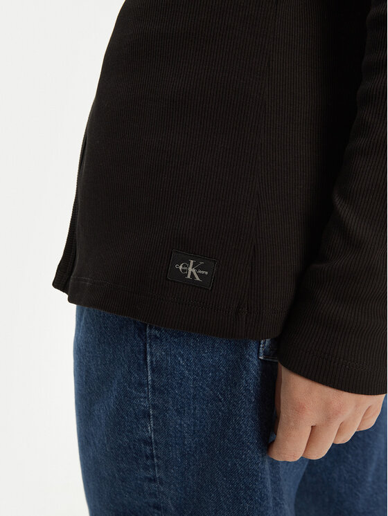Calvin Klein Jeans Calvin Klein Jeans Kardigan J20J224761 Crna Slim Fit