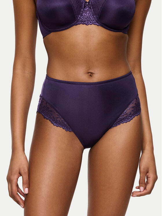 Triumph Triumph Klasične spodnje hlačke z visokim pasom Ladyform Soft Maxi 10210671 Vijolična