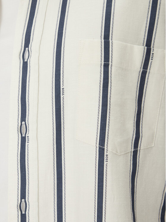 BOSS BOSS Camicia Lambey_2 50538296 Écru Relaxed Fit
