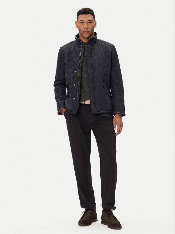 Barbour Barbour Kurtka przejściowa Powell MQU0281NY71 Granatowy Slim Fit