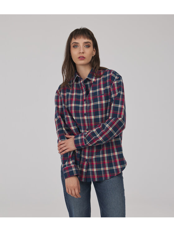 Lee Cooper Lee Cooper Koszula RENATA Czerwony Oversize