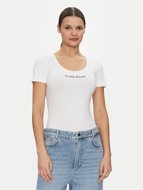 Guess Jeans Guess Jeans Body W5GP25 J1314 Alb Slim Fit
