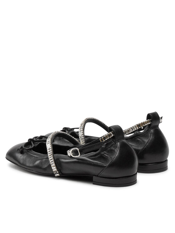 Stuart Weitzman Stuart Weitzman Baleriny Stefannie Balet Flat SI443 Czarny