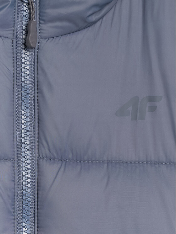 4F 4F Kurtka puchowa OUTERWEAR Szary ciemny Regular Fit