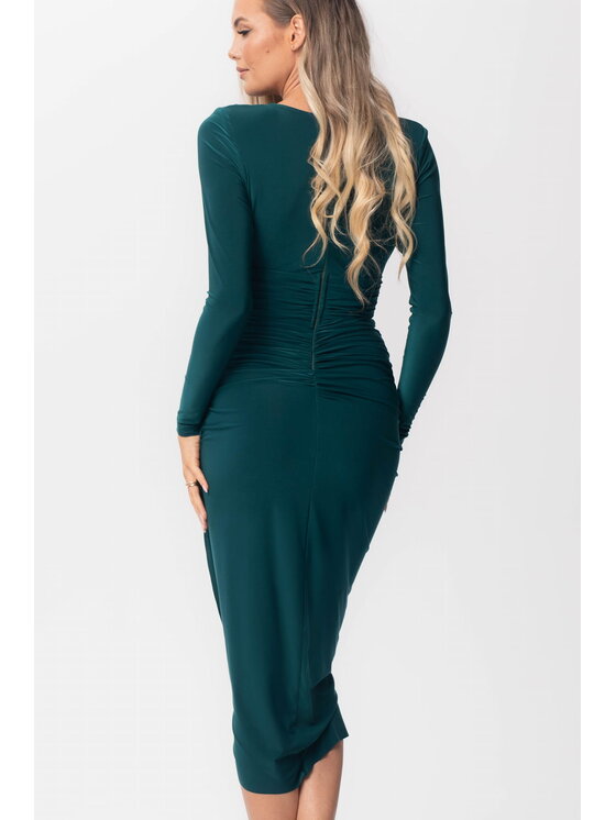 Aurora Aurora Sukienka koktajlowa Lidia Zielony Feminine Fit
