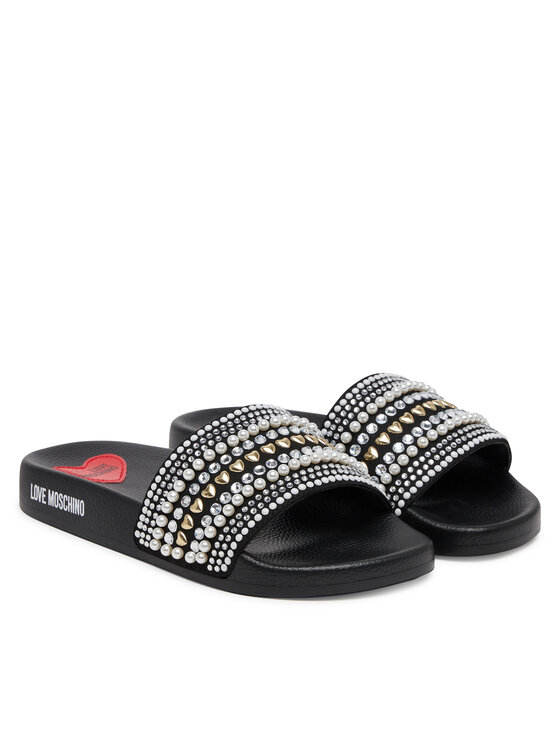 LOVE MOSCHINO LOVE MOSCHINO Klapki JA28352G0MJAA000 Czarny