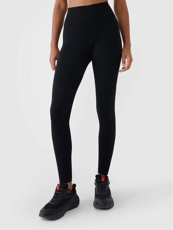 4F 4F Legginsy MULTI ACTIVE Czarny Slim Fit