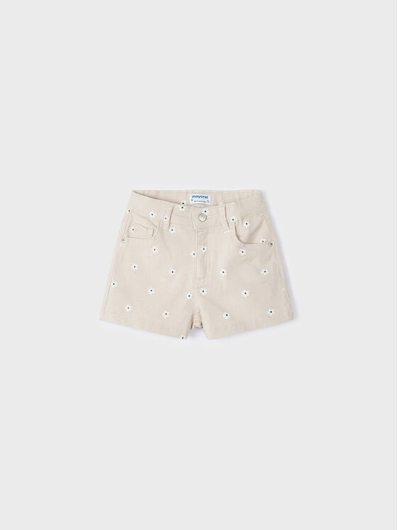 Mayoral Mayoral Pantaloncini di tessuto 3205 Beige