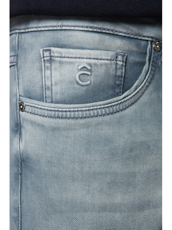 Lancerto Lancerto Jeansy Bryson Szary Slim Fit