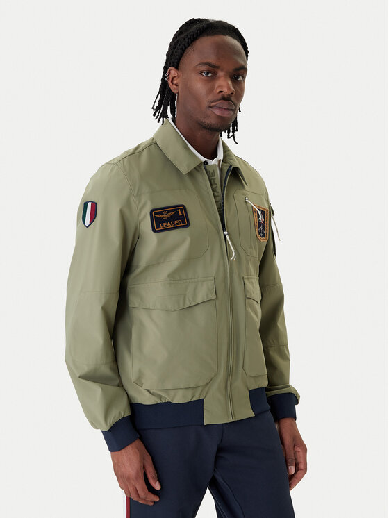 Aeronautica Militare Aeronautica Militare Bomber dzseki 261AB3049UCT04290 Zöld Regular Fit
