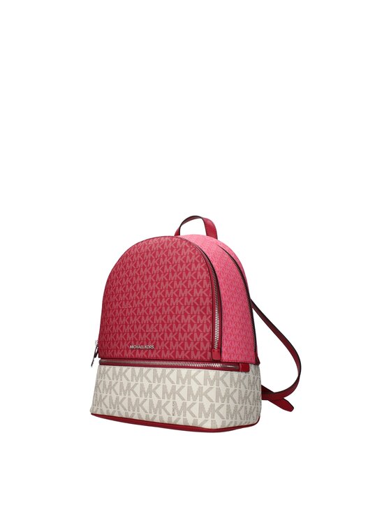 Michael Kors Michael Kors Plecak Beige Fabric Backpack Czerwony