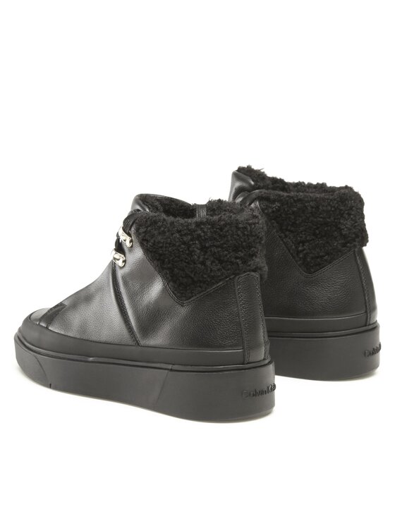 Calvin Klein Calvin Klein Polokozačky Heel Cupsole Hi Top WlHW0HW01208 Černá