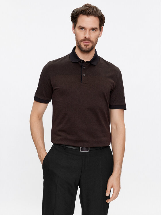 Boss Polo Majica Prout 203 50499577 Črna Slim Fit