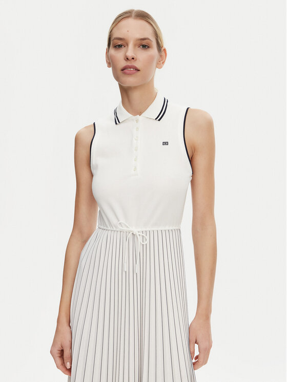 Tommy Hilfiger Tommy Hilfiger Každodenné šaty WW0WW45167 Biela Regular Fit