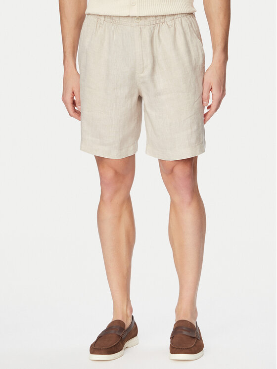Jack & Jones Jack & Jones Pantaloncini di tessuto Bill 12253134 Beige Wide Leg