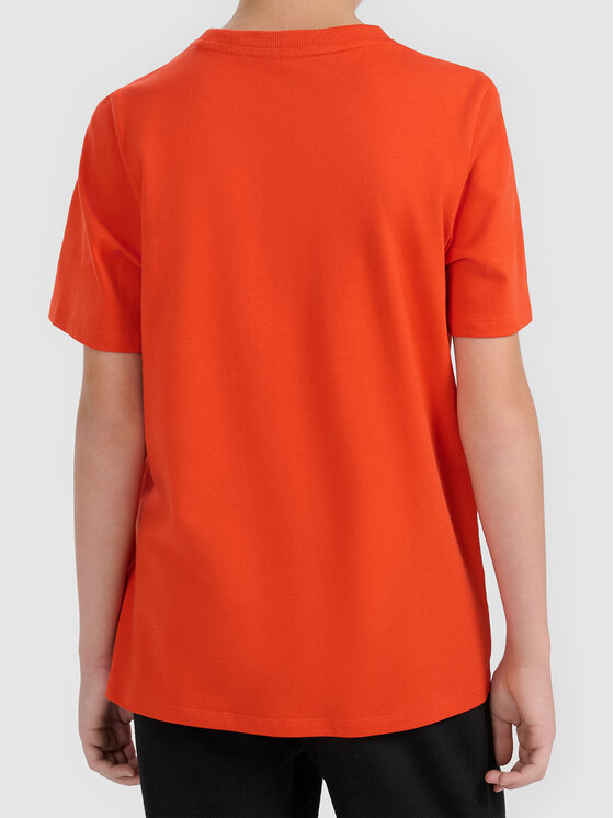 4F 4F T-Shirt 4FJWAW26TTSHM3515-70S Pomarańczowy Active Fit
