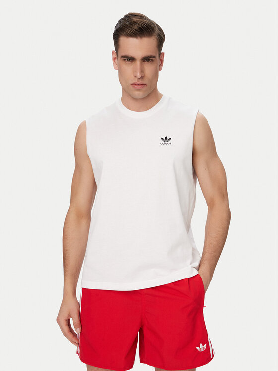 adidas adidas Tank top Trefoil Essentials KE3396 Biela Regular Fit
