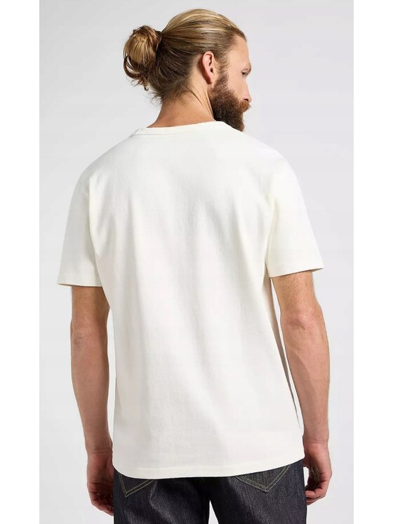 Lee Lee T-Shirt 101 Core Tee Biały Regular Fit