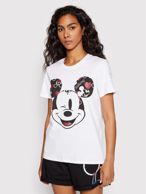 Anthology atmosphere out of service Fracomina Tricou DISNEY FD22ST3054J401N5 Alb Regular Fit | Modivo.ro