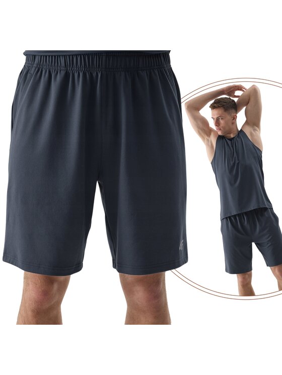 4F 4F Športové kraťasy 4FWSS24TFSHM383-32S Tmavomodrá Regular Fit