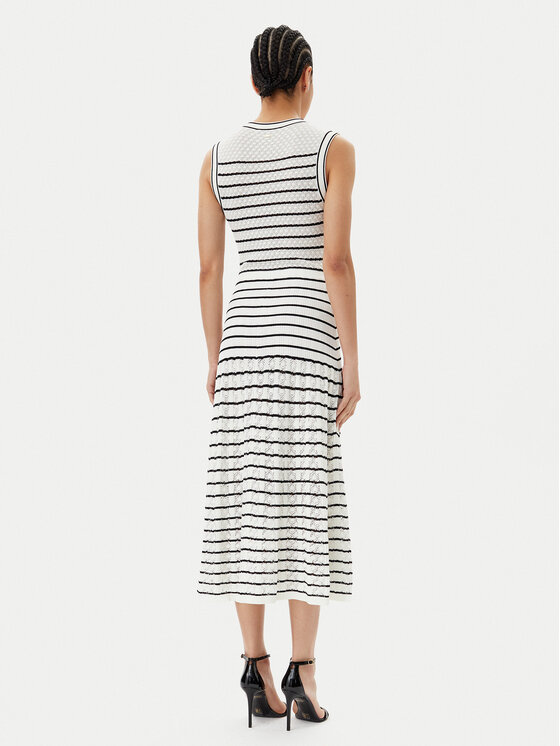 Gaudi Gaudi Strickkleid 511FD13006 Écru Regular Fit