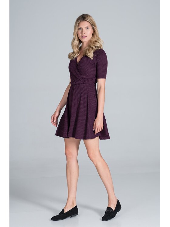 FIGL FIGL Šaty M821 Fialová Regular Fit
