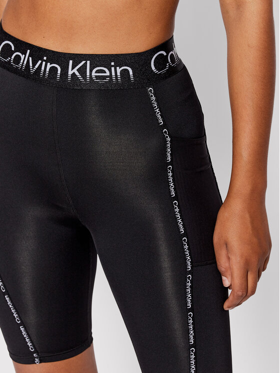 Calvin Klein Performance Radhose 00GWS2S812 Schwarz Slim Fit