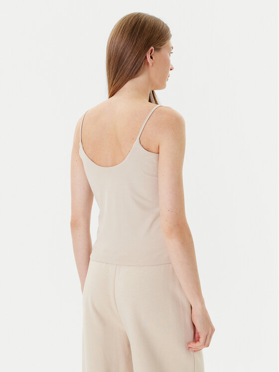 Guess Guess Top V5GP22 J1314 Beżowy Slim Fit