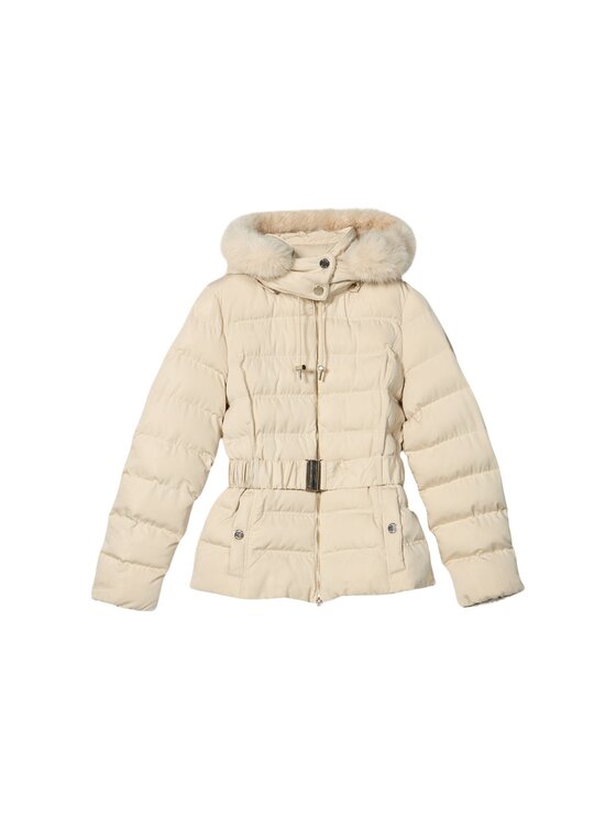 Oltre Oltre Giubbotto piumino F002R001482N002 Écru Slim Fit