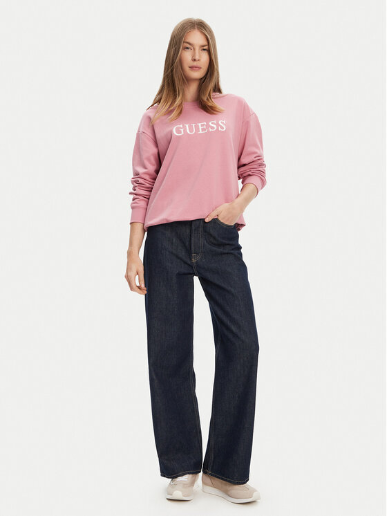 Guess Guess Суитшърт O5RQ03 KCO31 Розов Regular Fit