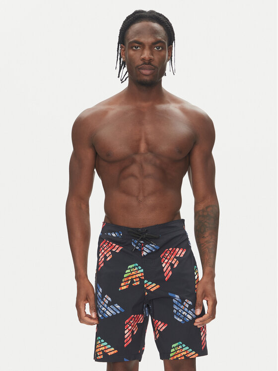 Emporio Armani Emporio Armani Pantaloni scurți pentru înot EM000689 AF12340 FC105 Negru Regular Fit