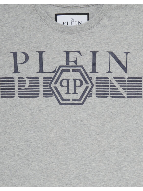 PHILIPP PLEIN PHILIPP PLEIN T-Shirt 19969 Szary Regular Fit