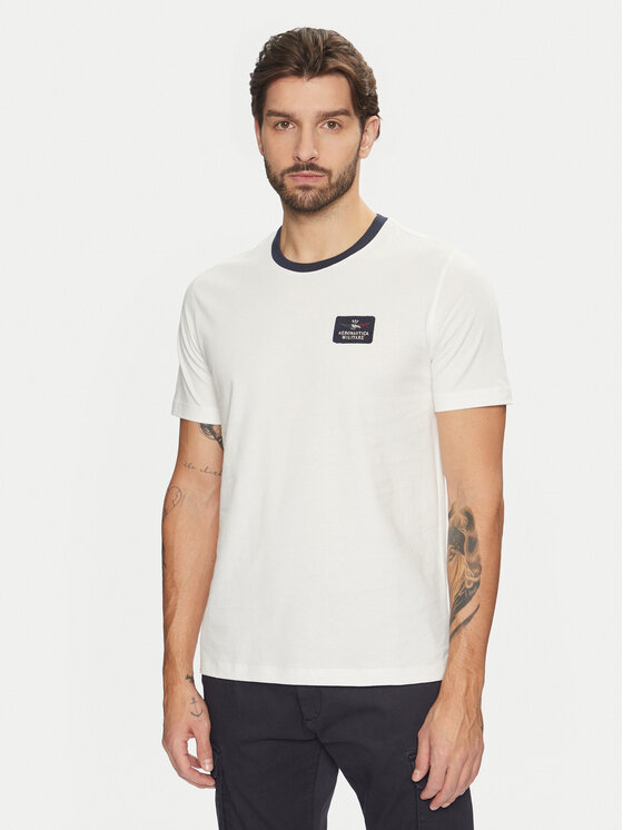 Aeronautica Militare Aeronautica Militare T-shirt 242TS2331J662 Bijela Regular Fit