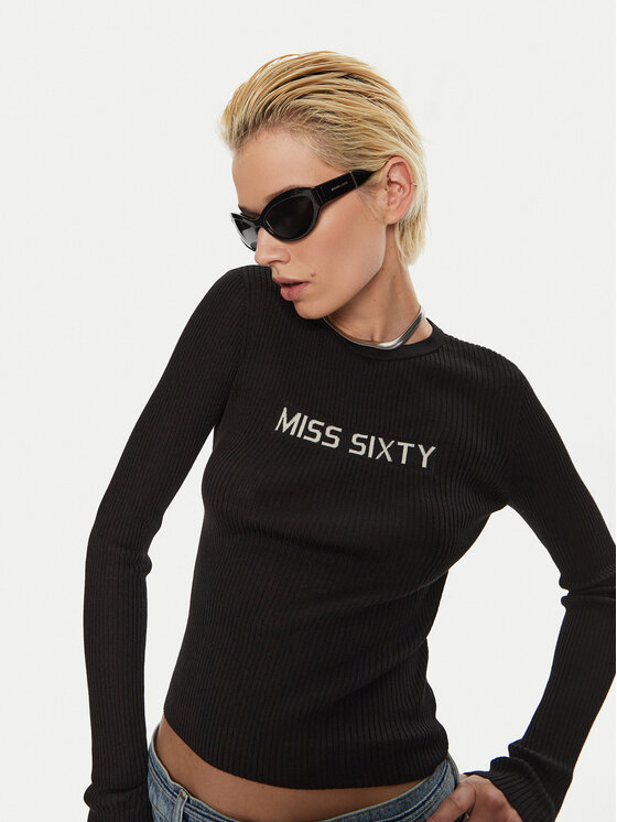 Miss Sixty Miss Sixty Μπλουζάκι 6L3RJ7291000 Μαύρο Regular Fit