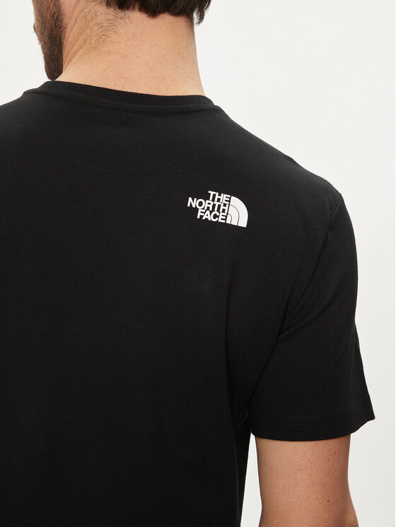 The North Face The North Face Tricou Woodcut Dome NF0A87NX Negru Regular Fit