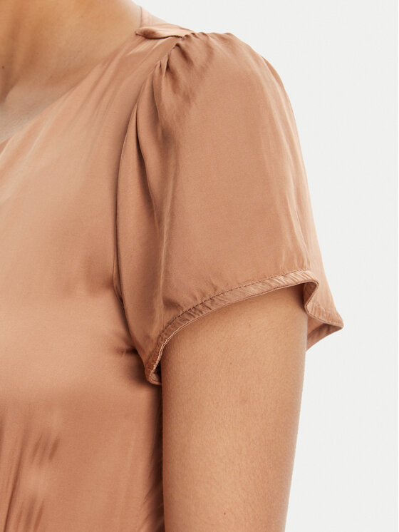 ViCOLO ViCOLO Večerna obleka TD0767 Rjava Regular Fit