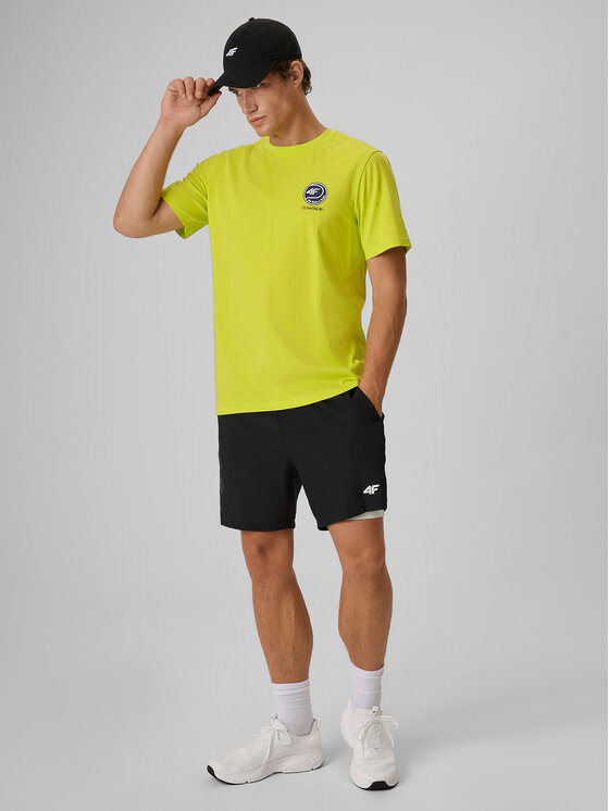 4F 4F T-Shirt SETPOINT Zielony Regular Fit