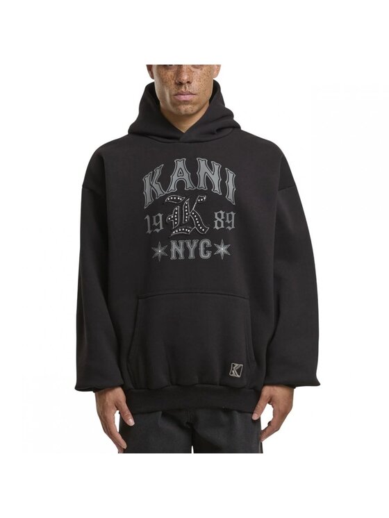 Karl Kani Karl Kani Felpa WESTERN OS HOODIE Nero Regular Fit