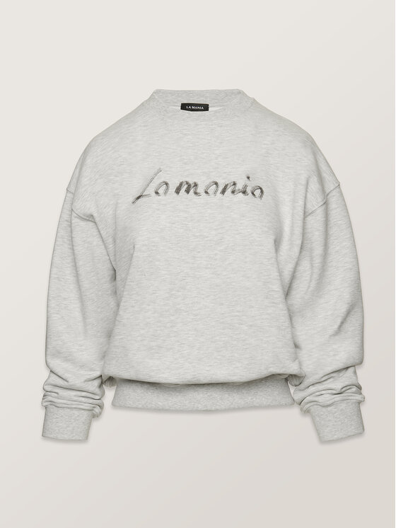 La Mania La Mania Felpa FIORA Grigio Classic Fit