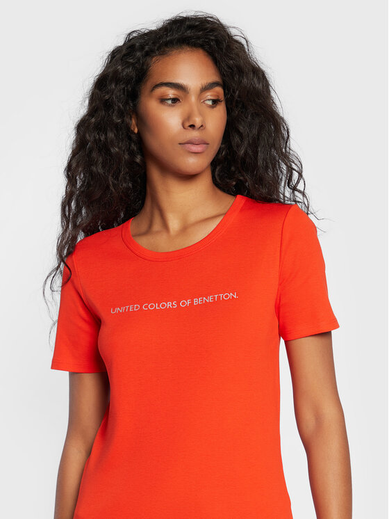 United Colors Of Benetton United Colors Of Benetton T-Shirt 3GA2E16A2 Κόκκινο Regular Fit