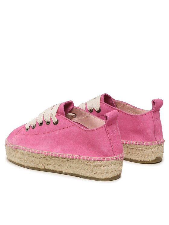 Manebi Manebi Еспадрили Lace-Up Espadrilles R 3.6 E0 Розов