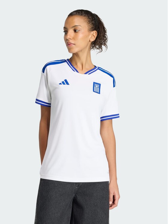 adidas adidas Koszulka techniczna Greece 26 Home Jersey Biały Regular Fit
