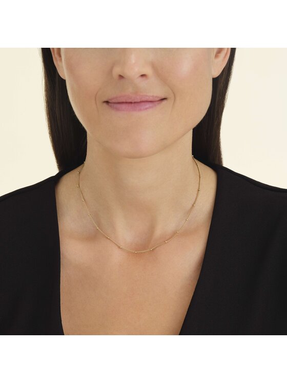 Rosefield Rosefield Naszyjnik Dotted Choker Gold Złoty