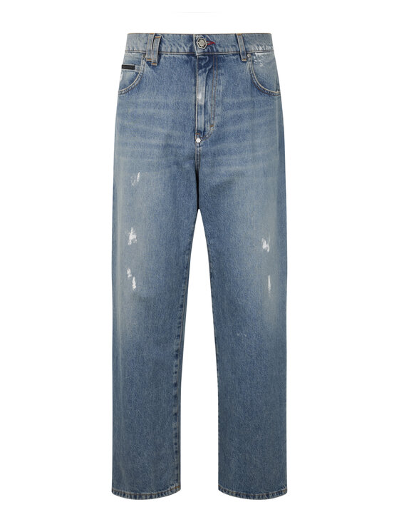 PHILIPP PLEIN PHILIPP PLEIN Jeansy 25915 Niebieski Loose Fit