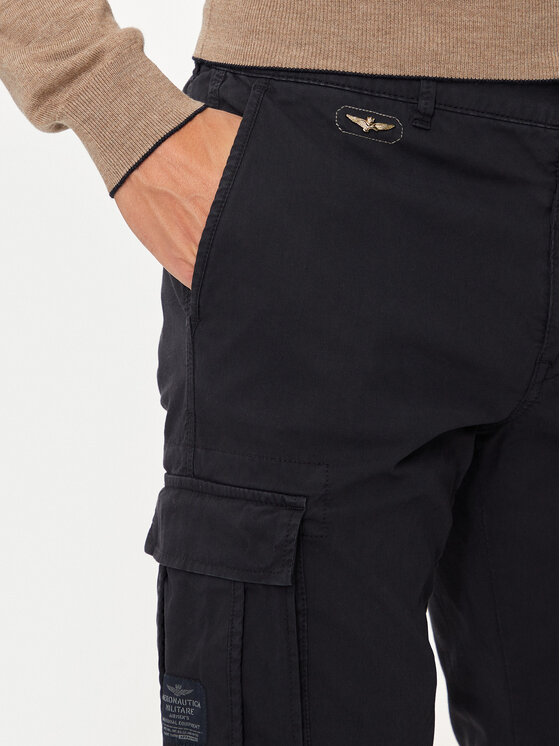 Aeronautica Militare Aeronautica Militare Pantaloni di tessuto 242PA1329CT2443 Blu scuro Regular Fit