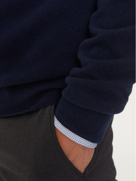 La Martina La Martina Sweter ZMS024 YW106 Granatowy Regular Fit