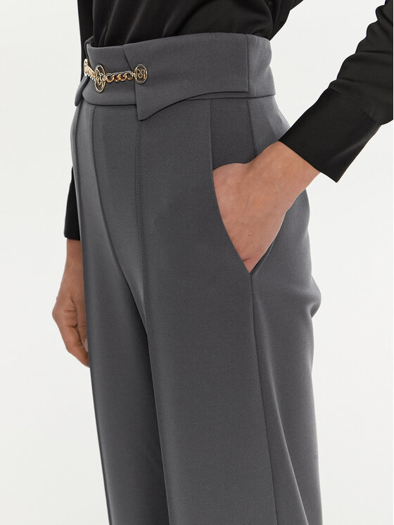 Rinascimento Rinascimento Текстилни панталони CFC0120004003 Сив Regular Fit