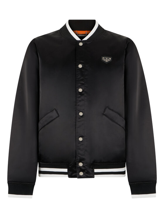 PHILIPP PLEIN PHILIPP PLEIN Kurtka bomber 31476 Czarny Regular Fit